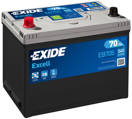 Autobatéria EXIDE Excell 70Ah, 12V, EB705 (EB705)